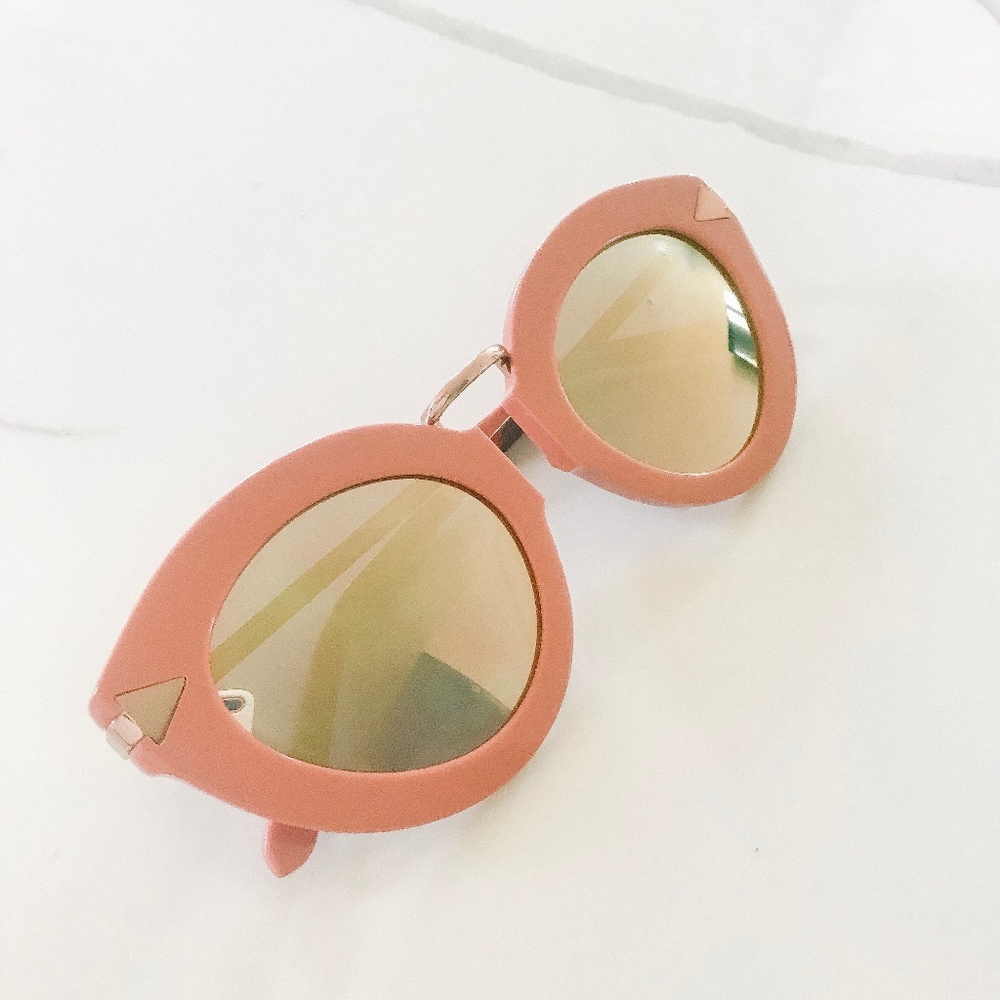 Karen Walker Lunar Flowerpatch sunglasses in pink